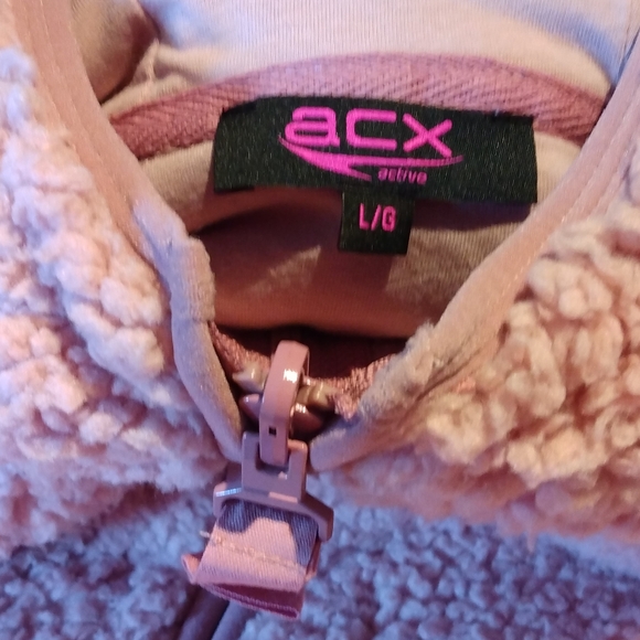 ACX Pink Fluffy Pullover Hoodie - Picture 2 of 2